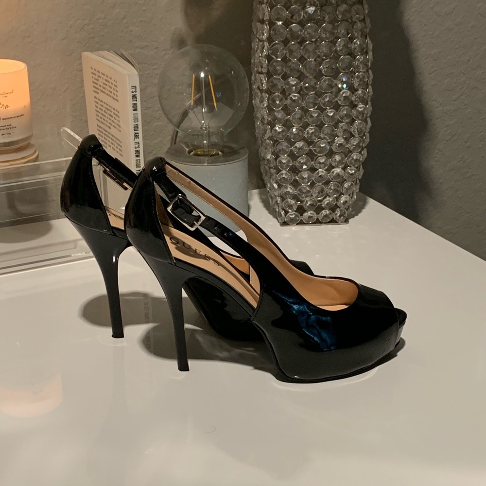 Black Platform Guess shoes